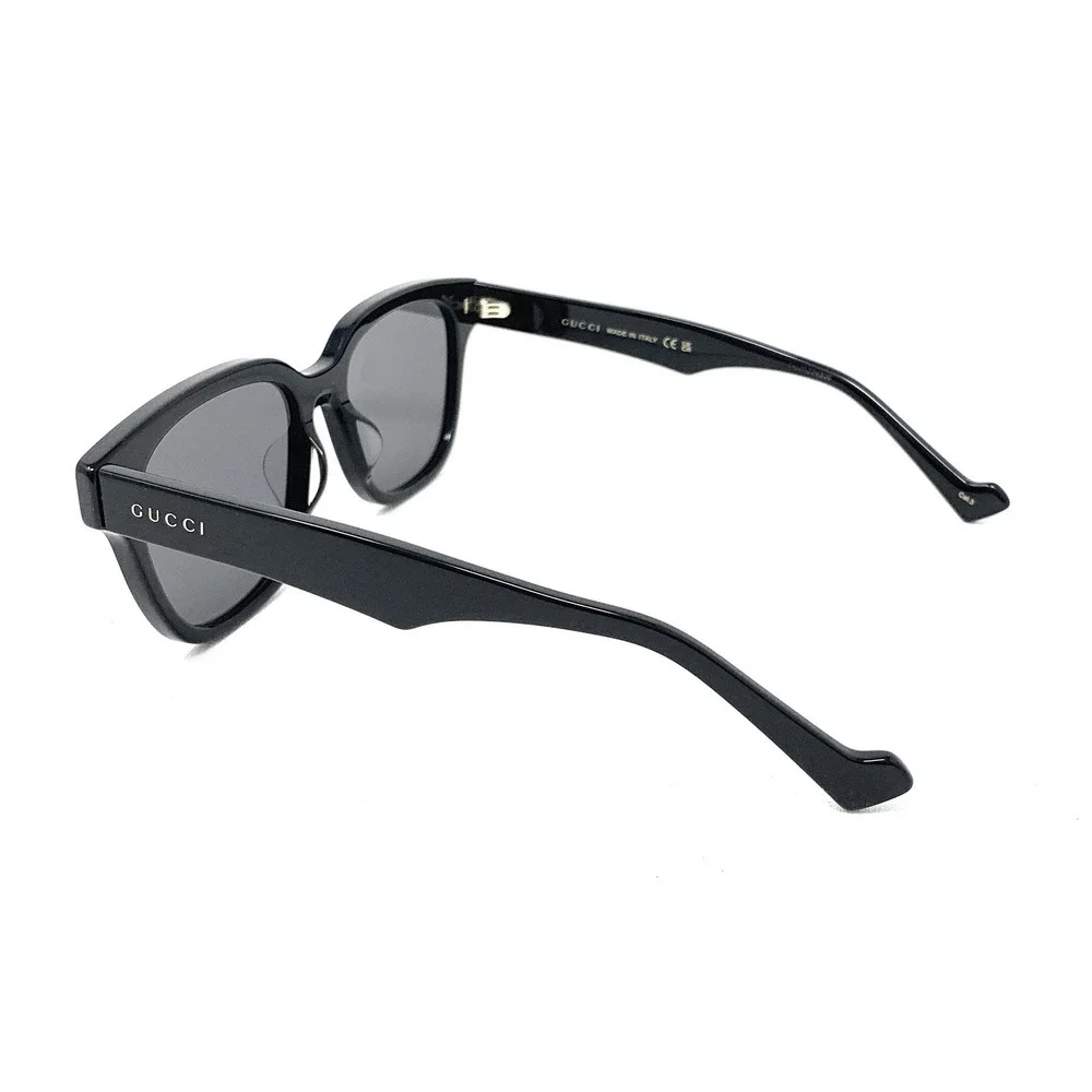 GUCCI Men's Sunglasses GG1430SK 001 Shiny Black Square 57mm